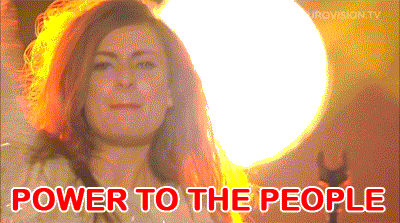 Molly Smitten Downes UK Eurovision Power to the People children of the universe gif