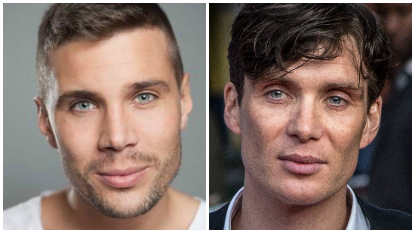 Separated at birth: Melfest’s Robin Bengtsson and actor Cillian Murphy. 