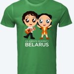 Belarus, Eurovision 2017 cartoon t-shirt celebrate diversity