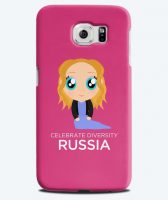 Russia Julia Samoylova Eurovision cartoon phone cover