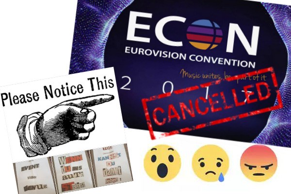 Eurovision Convention ECON 2017 Frankfurt Cancelled