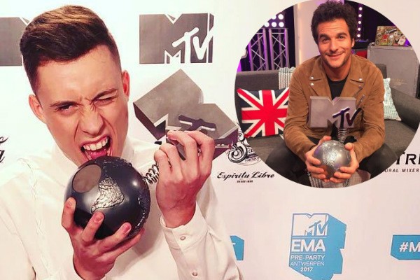 Loic Nottet Amir MTV EMA 2017 Eurovision winners