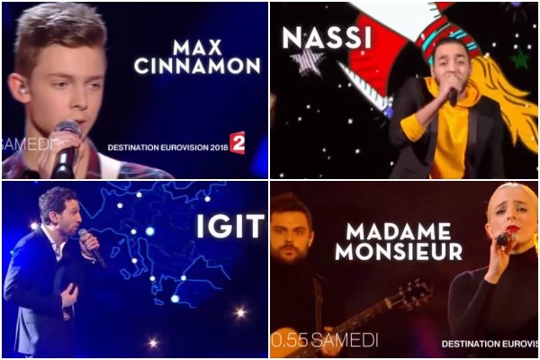 Max Cinnamon Nassi IGIT Madame Monsieur Destination Eurovision France 2018