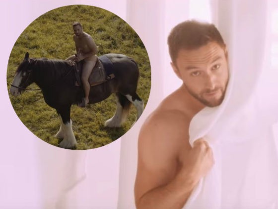 Måns Zelmerlöw Naked Ad Campaign Horse MEDS