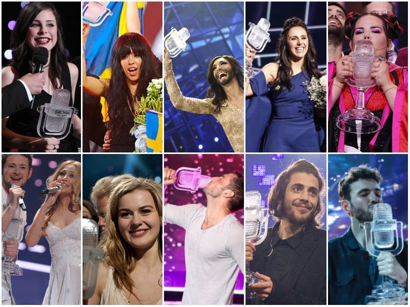 Eurovision winners 2010 to 2019