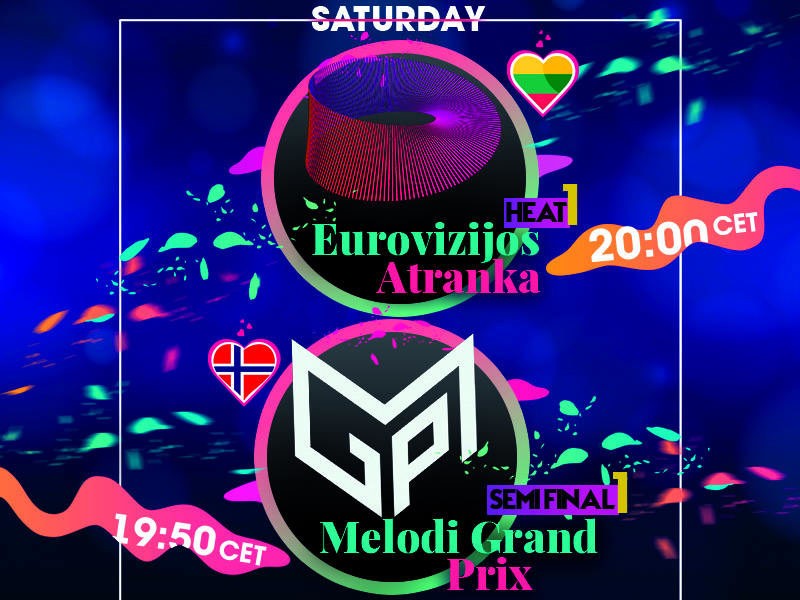 Saturday 11 January Eurovision Selection Shows Norway Lithuania