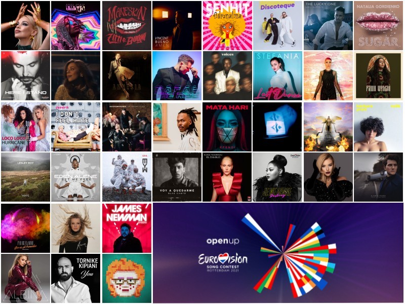 Which Eurovision 2021 artist has your favourite single cover artwork?