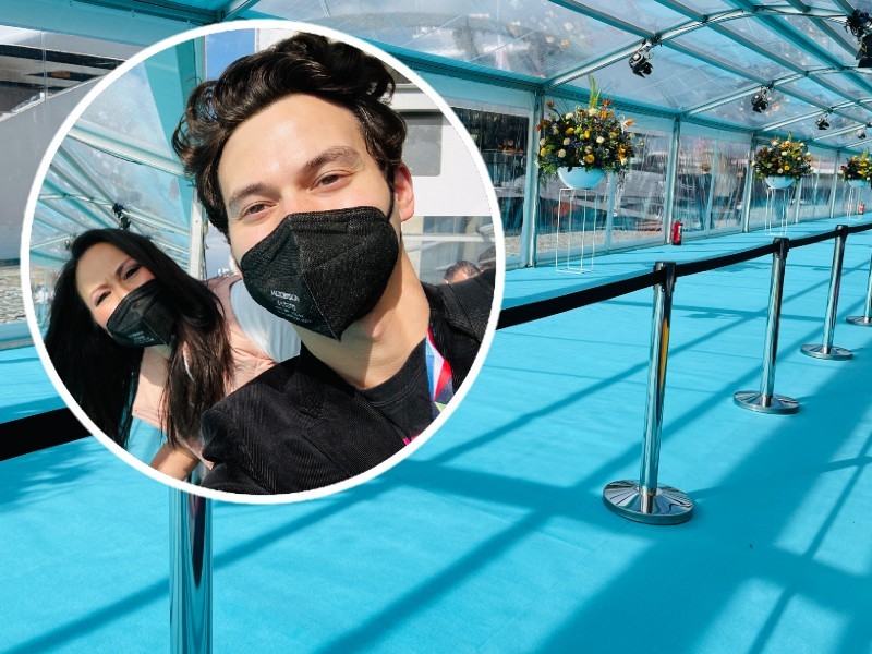 Eurovision 2021 Opening Ceremony Turquoise Carpet