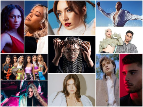 Who should win Eurovision Australia Decides 2022? Clockwise, from top left: Paulini, Erica Padilla, Jaguar Jonze, Seann Miley Moore, Isaiah Firebrace and Evie Irie, Andrew Lambrou, Jude York, Charley, Voyager, G-Nation. Centre: Sheldon Riley