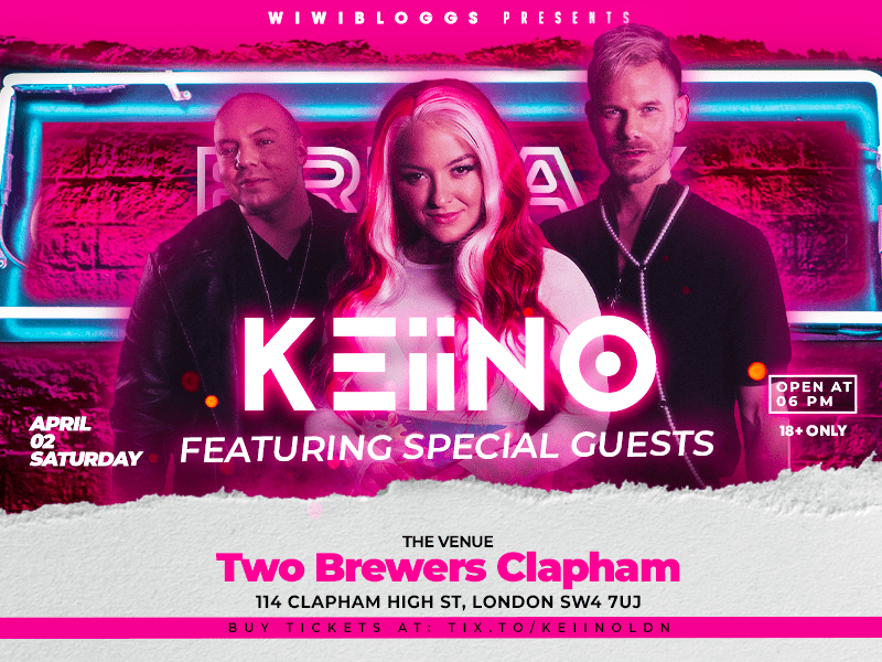 wiwibloggs presents KEiiNO London Saturday 2 Apri