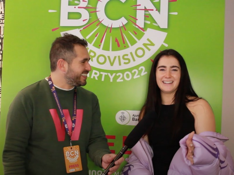 Ireland's Brooke Scullion at the Barcelona Eurovision Party: 