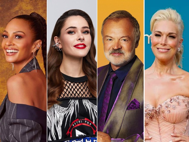Eurovision 2023 hosts: Alesha Dixon, Julia Sanina, Graham Norton, Hannah Waddingham