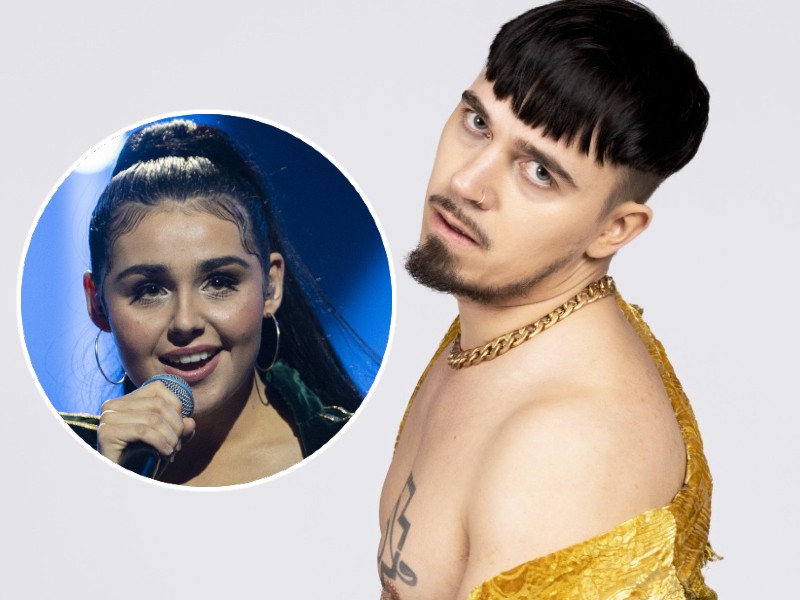 Eurovision 2023 news - Finland's Käärijä (Main, right), Norway's Alessandra (Inset)